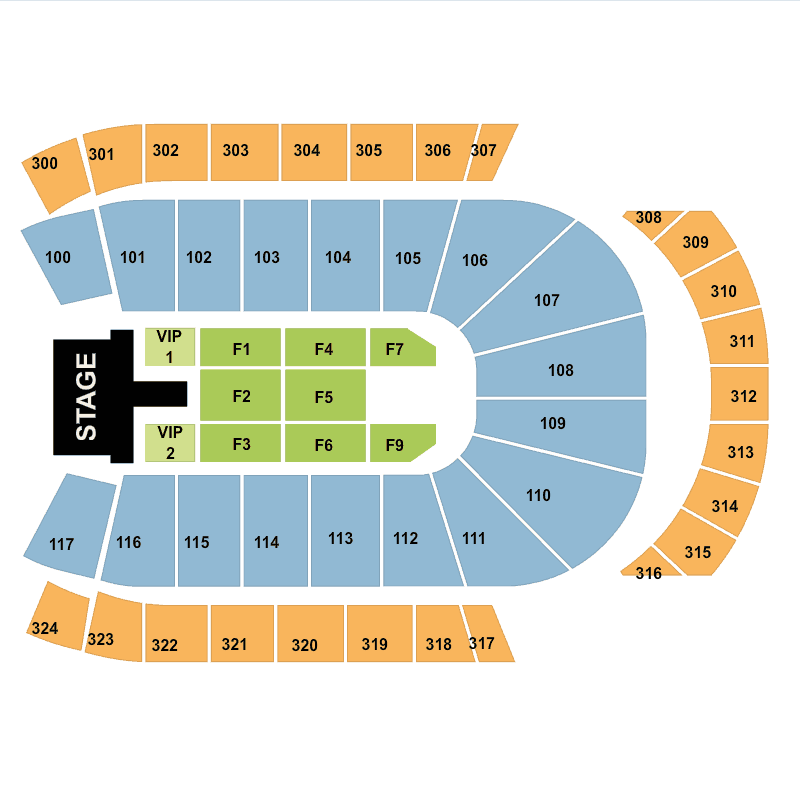 Jacksonville Veterans Memorial Arena Club Level Seating Chart