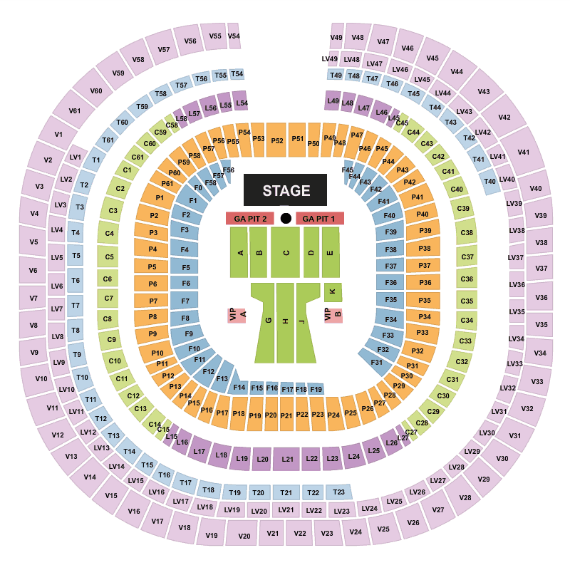 Snapdragon Stadium Seating Chart Concert