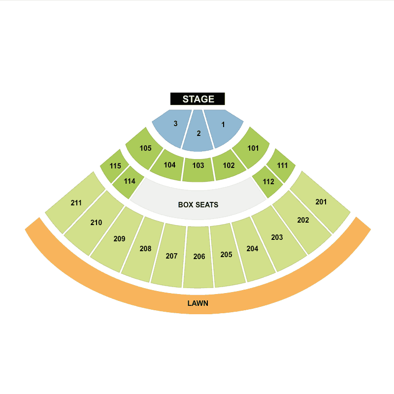 Sleep Country Amphitheater Detailed Seating Chart