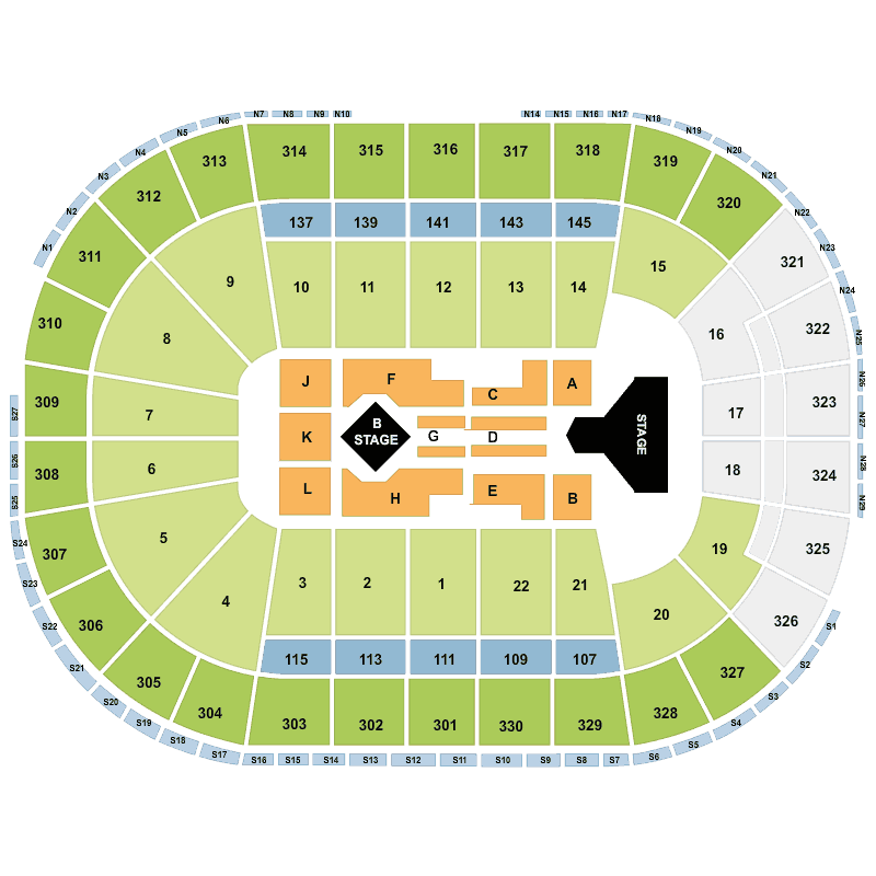 Td Garden Seating Chart Adele