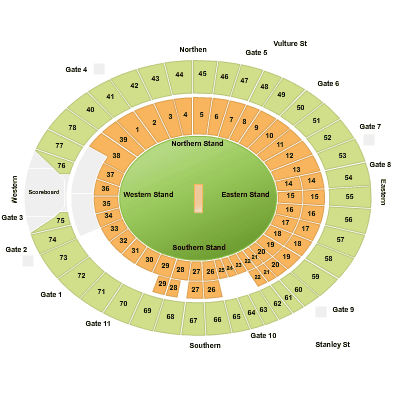 ticketek gabba seating map