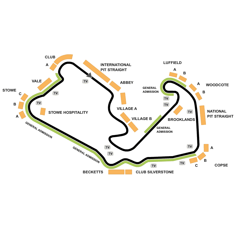 British Formula 1 Grand Prix 2016 - 3 Day Silverstone Woodlands ...