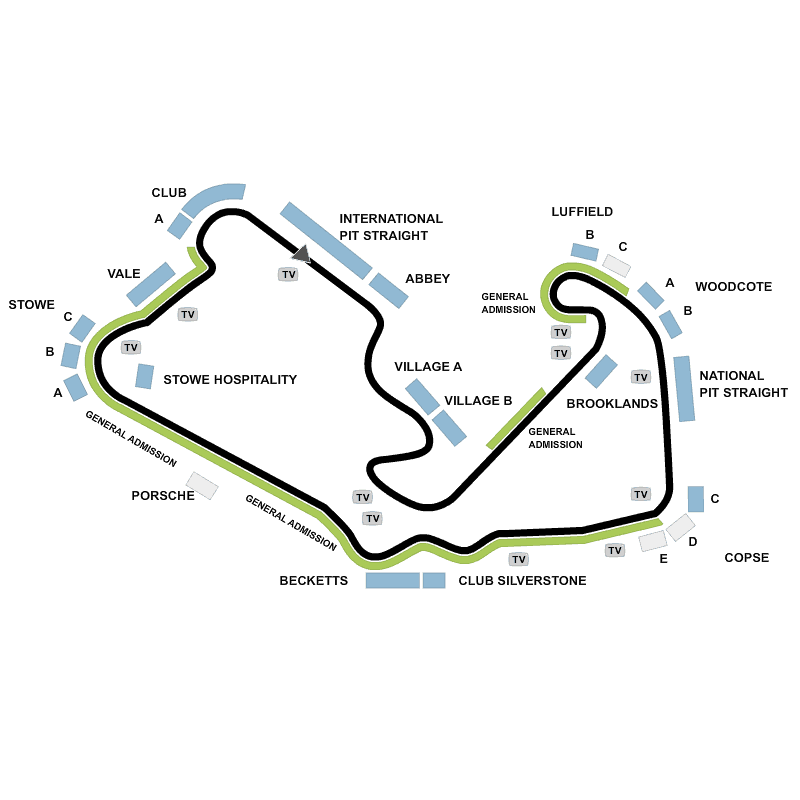 British Formula 1 Grand Prix 2016 - Sunday Silverstone Woodlands ...